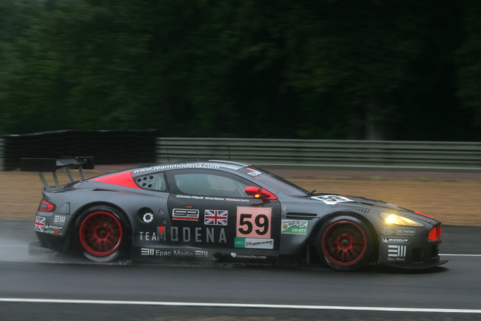 Antonio Garcia (E), Christian Fittipaldi (BR), Jos Menten (NL) - Team Modena Aston Martin DBR9