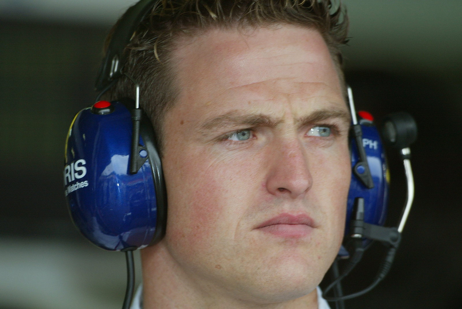Ralf Schumacher was in the BMW Williams garage for qualifying at Hockenheim