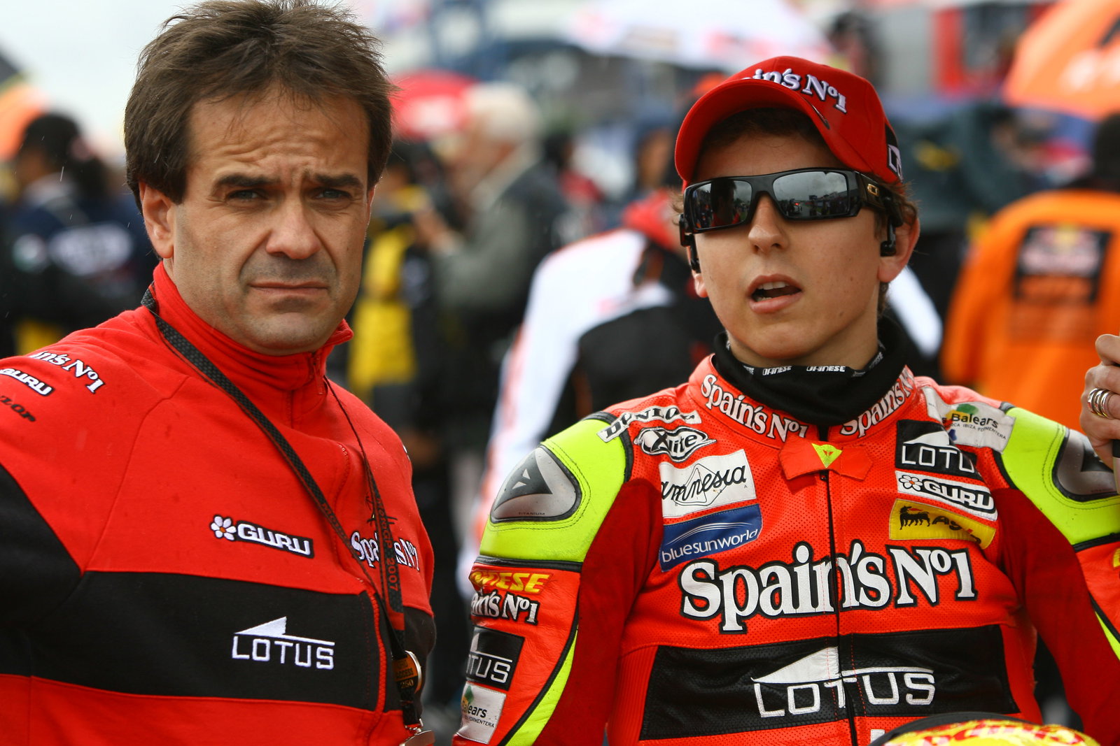 Amatrian and Lorenzo, British 250GP 2007