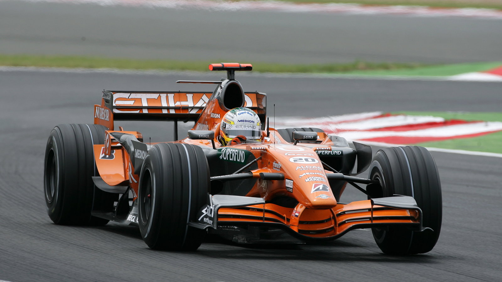 Adrian Sutil (GER) Etihad Aldar Spyker Formula One Team F8-V11, France F1, Magny Cours, 29th June-1s