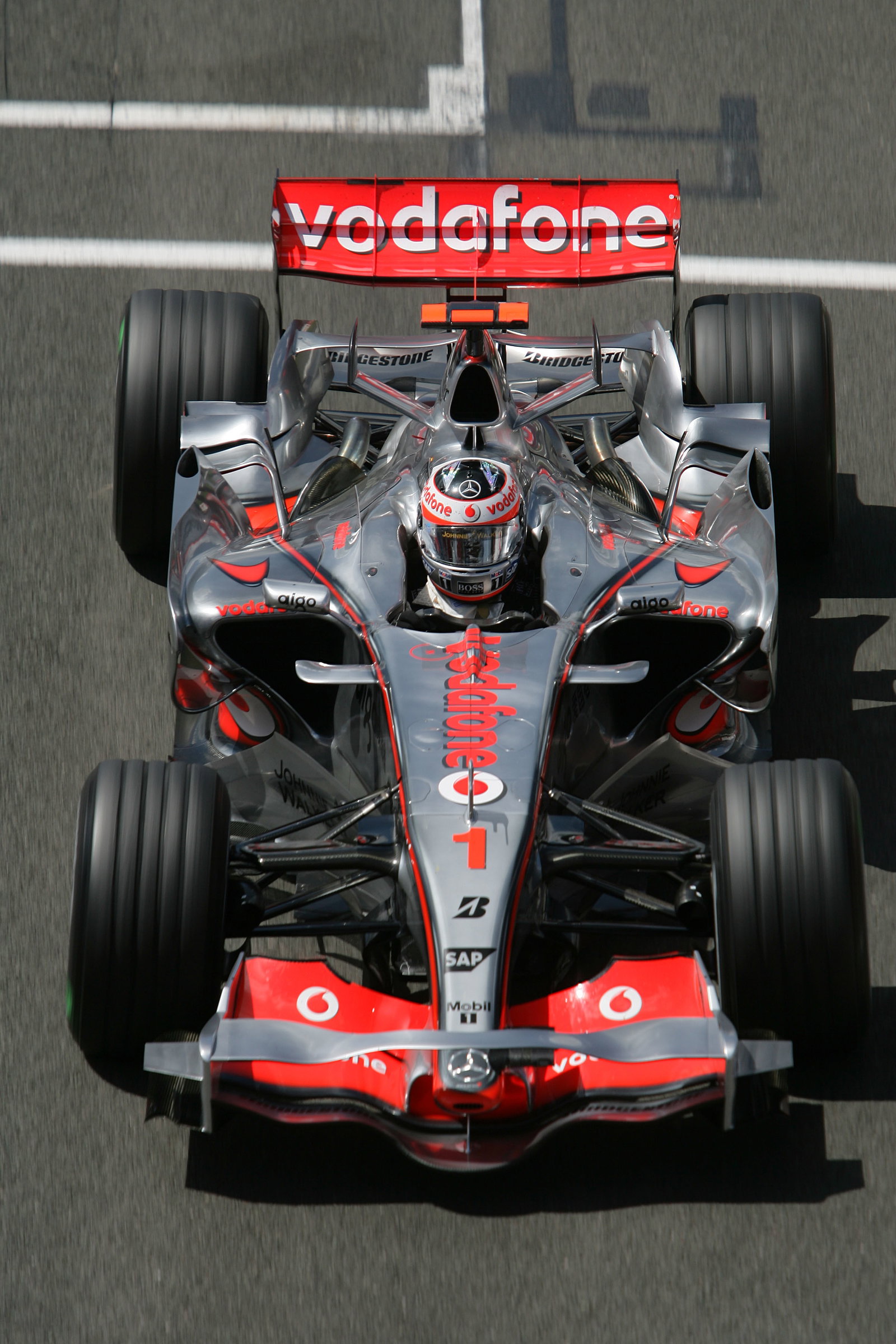 Fernando Alonso (ESP) McLaren MP4/22, British F1, Silverstone, 6-8th, July, 2007