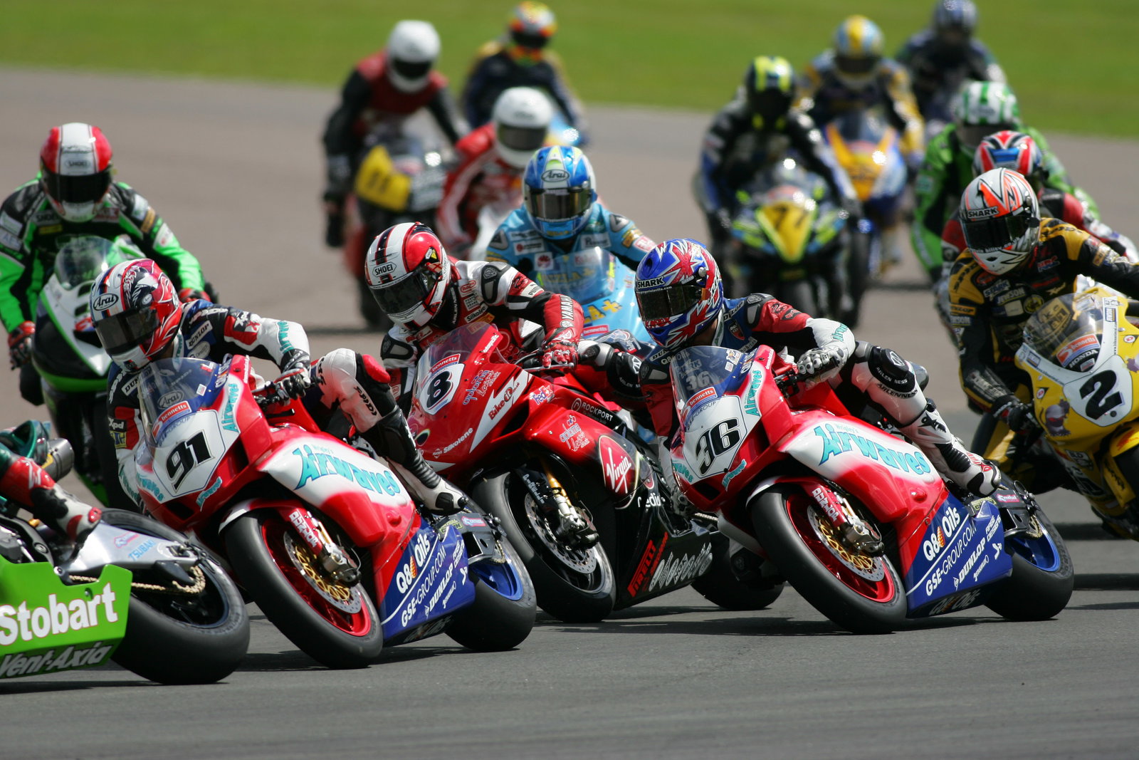 2007 British Superbike Championship, Round 9, Mallory Park, UK, 22nd July 2007, Start of Race 1