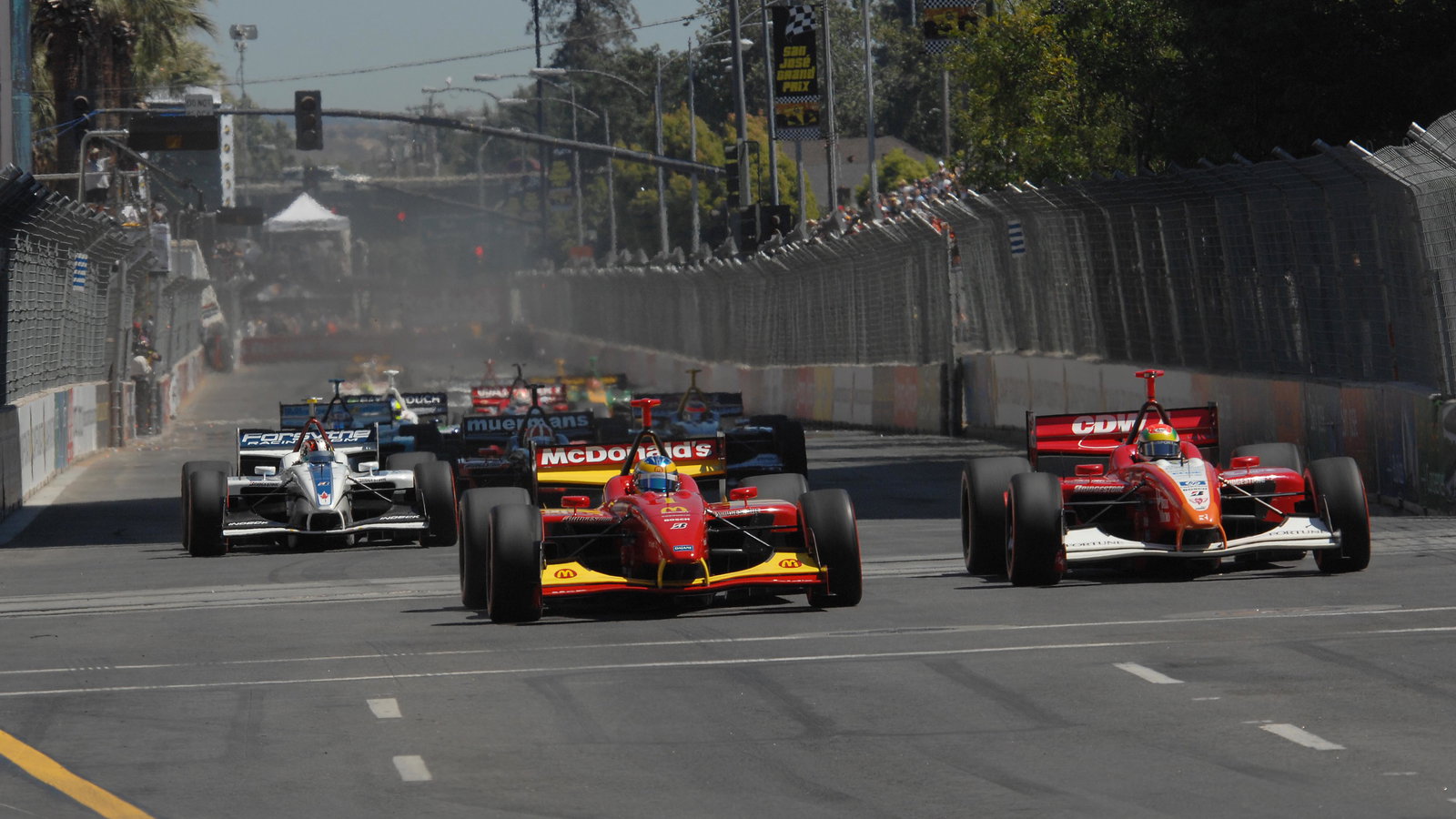 Champ Car World Series. 27-29 July 2007. San Jose Grand Prix. San Jose, California. Start of grand p