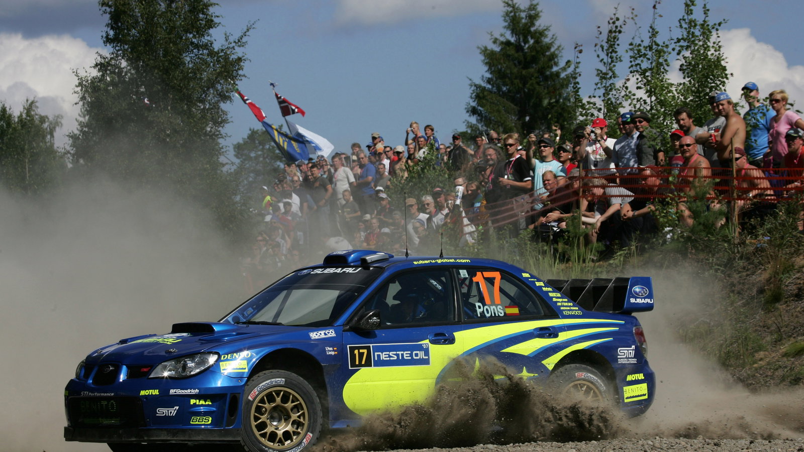 Xavier Pons (ESP) / Xavier Amigo (ESP), Subaru WRT Impreza WRC 2006. Rally Finland, 2nd-5th August 2