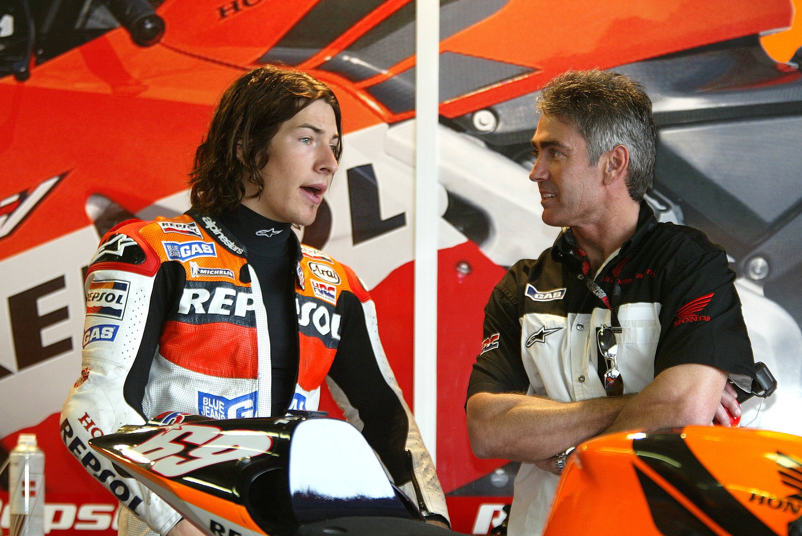 Hayden and Doohan, Czech MotoGP, 2004