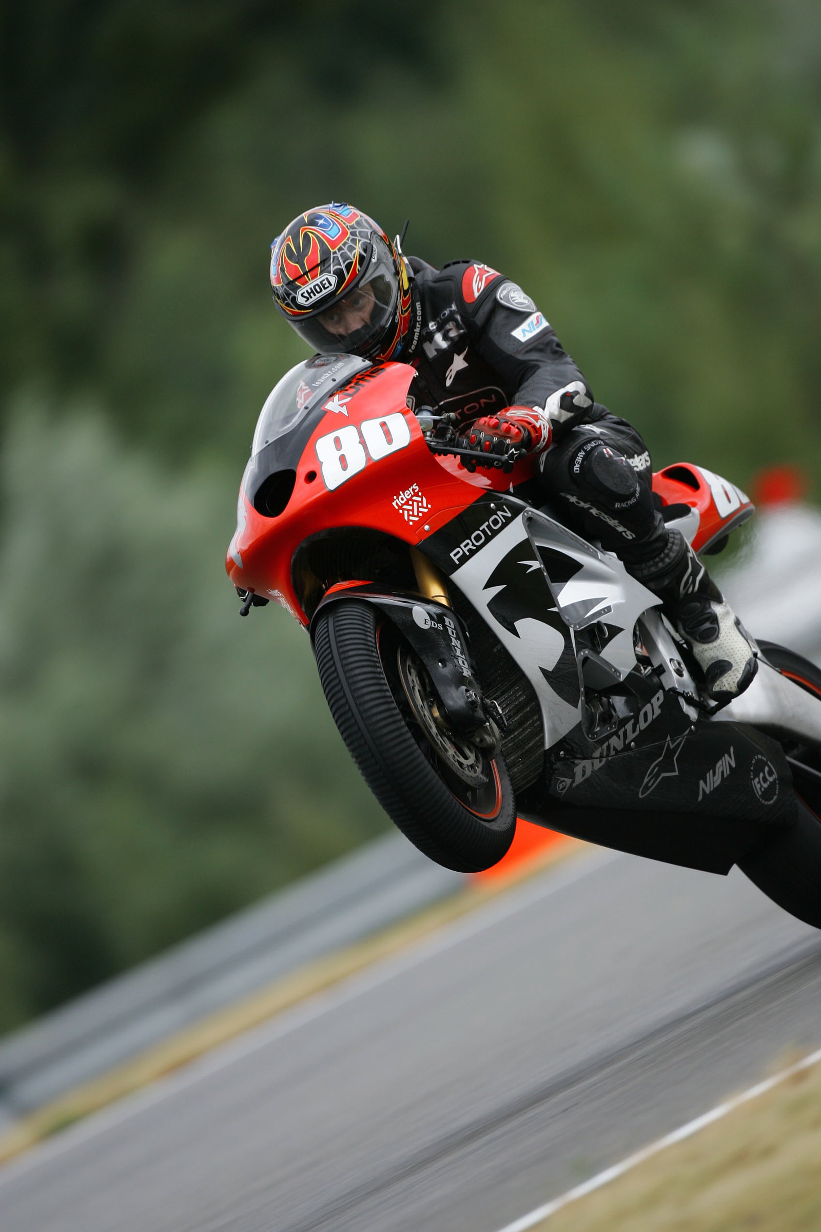 Kurtis Roberts wheelies, Czech MotoGP, 2004