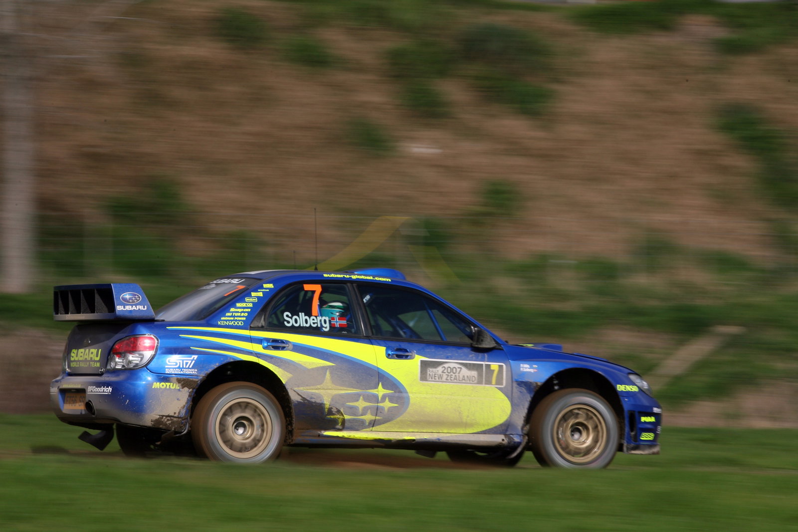 Petter Solberg (NOR) / Phil Mills (GBR), Subaru WRT Impreza WRC 2007. Rally New Zealand. 31st August