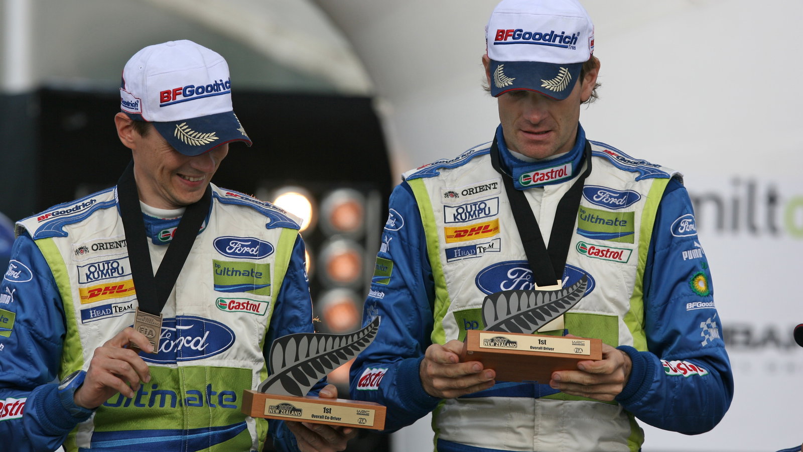 Marcus Gronholm (FIN) / Timo Rautiainen (FIN), BP Ford Focus RS WRC 07. Rally New Zealand. 31st Augu