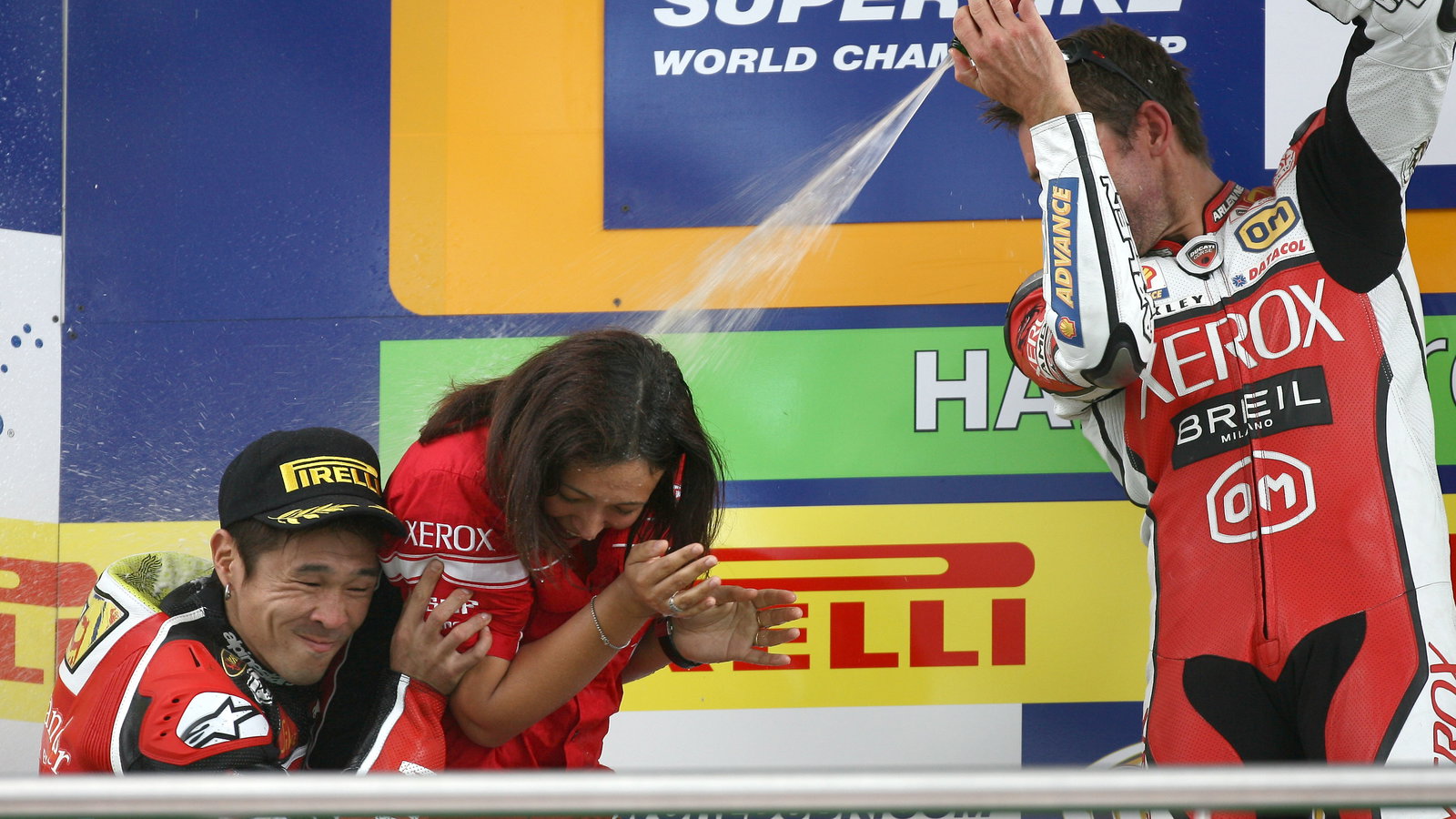 Bayliss, Haga, Alisandra Balducci , Bayliss`s Electrical engineer, Germany WSBK Race 2 2007