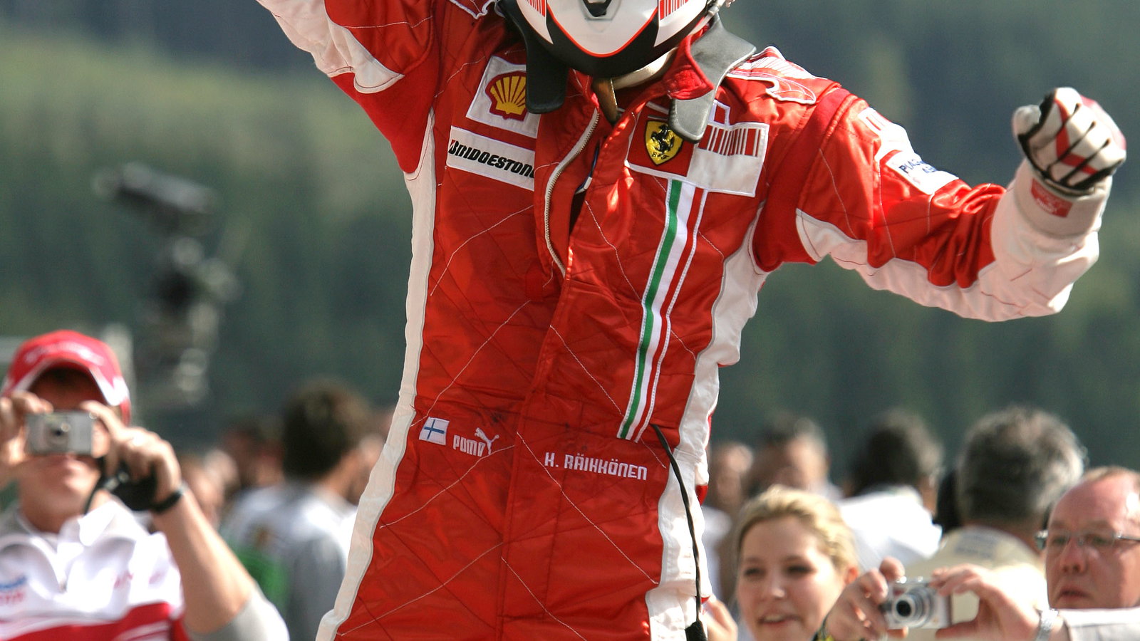 Kimi Raikkonen (FIN) Ferrari F2007, Belgian F1, Spa, 14-16th, September 2007