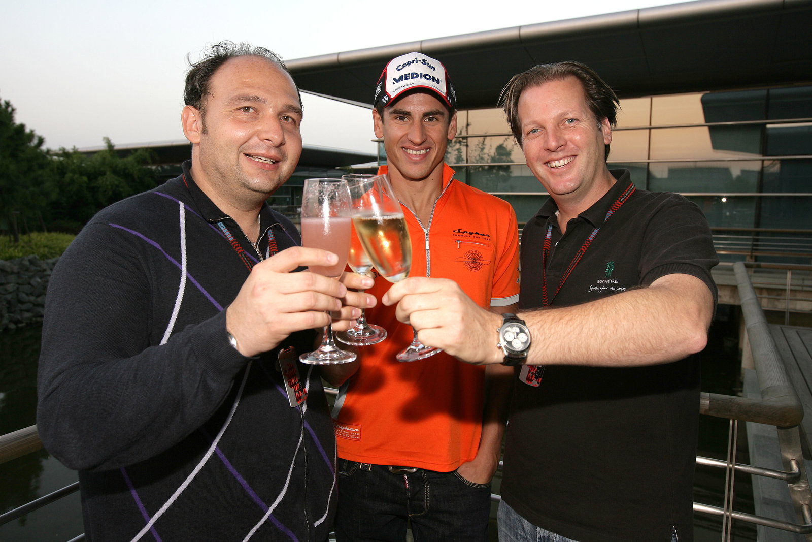Colin Kolles, Team Principal & Managing Director Etihad Aldar Spyker Formula One Team, Adrian Sutil 