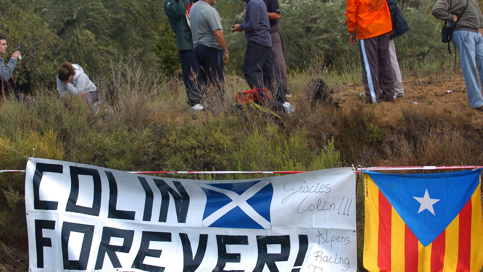 Colin McRae tribute. Rally Catalunya Costa Daurada, Spain. 5-7th Oct 2007.