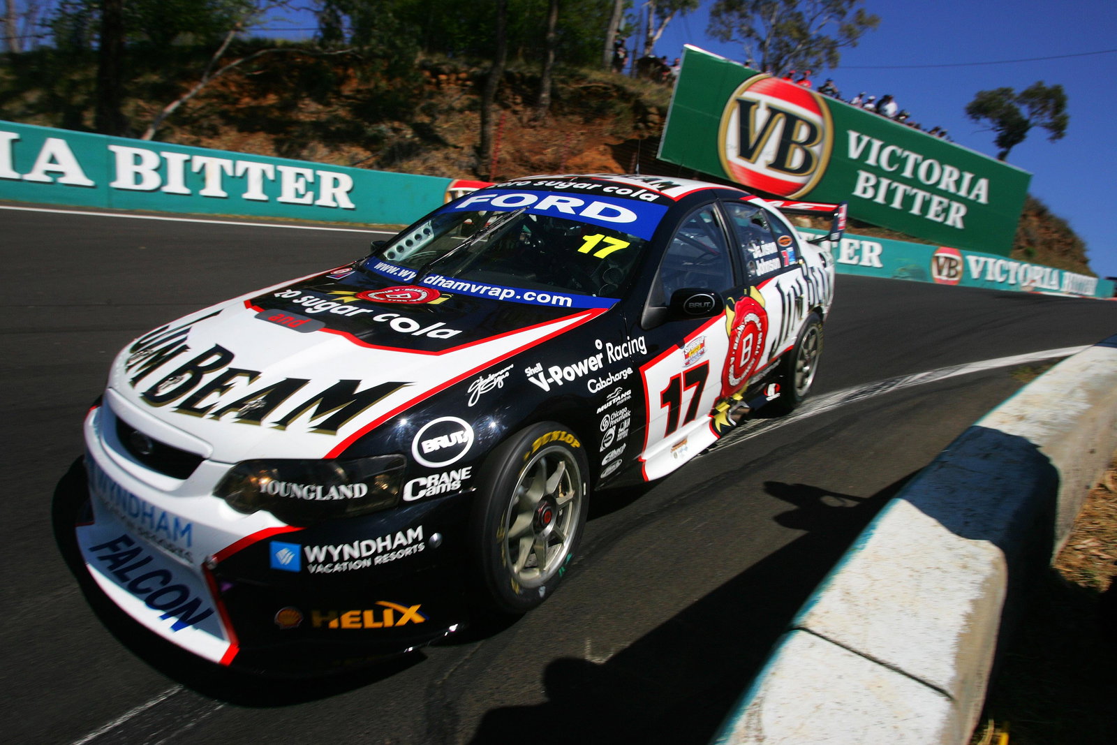 Steven Johnson (Aust) Will Davison (Aust) Jim Beam Ford finished 3rdSupercheap Autos Bathurst 1000Rd