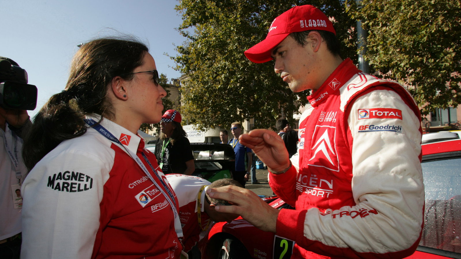 Daniel Sordo (ESP) and engineer Emilie Le Fur (FRA) Citroen Total WRT C4 WRC. Rallye de France-Tour 