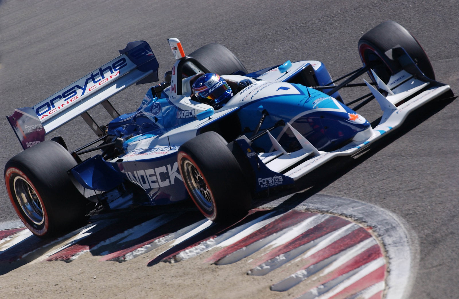 Paul Tracy, Forsythe Racing Lola-Ford, Laguna Seca 2004.