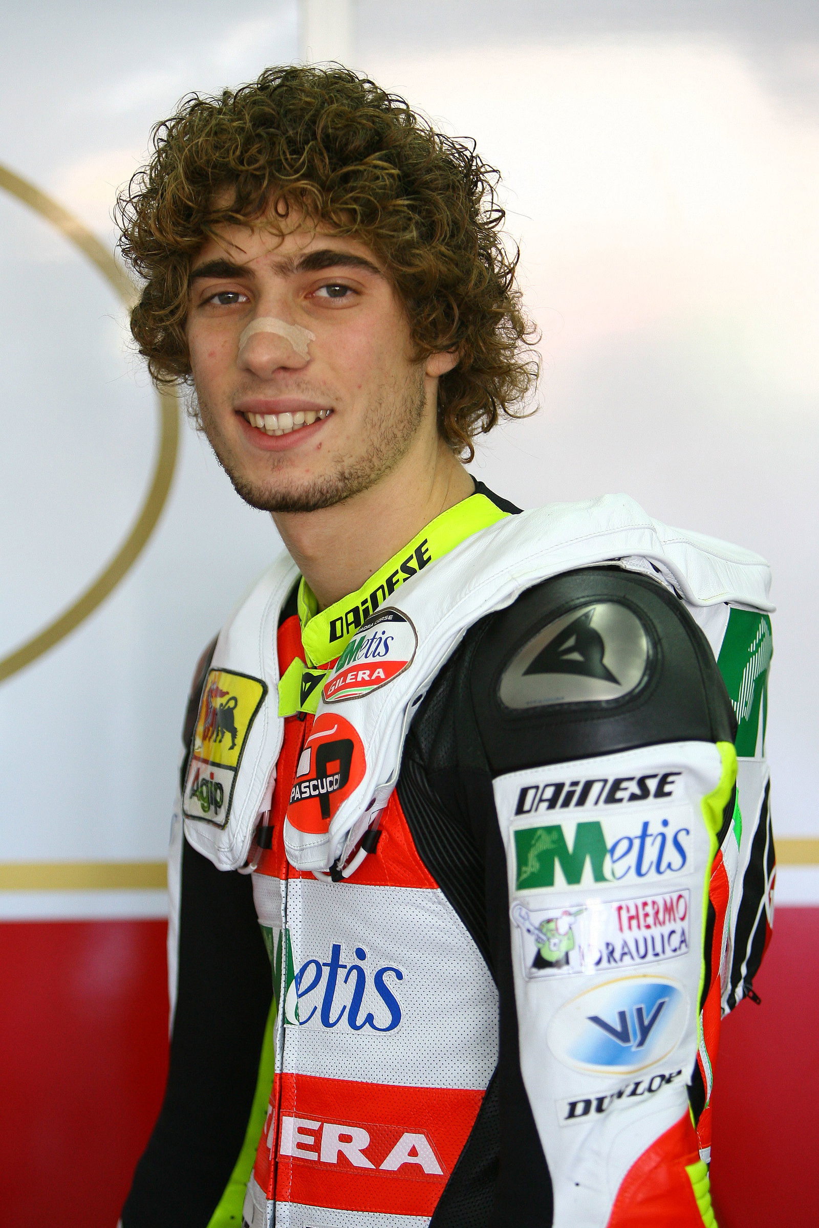 Simoncelli`s leathers, Valencia 250GP 2007