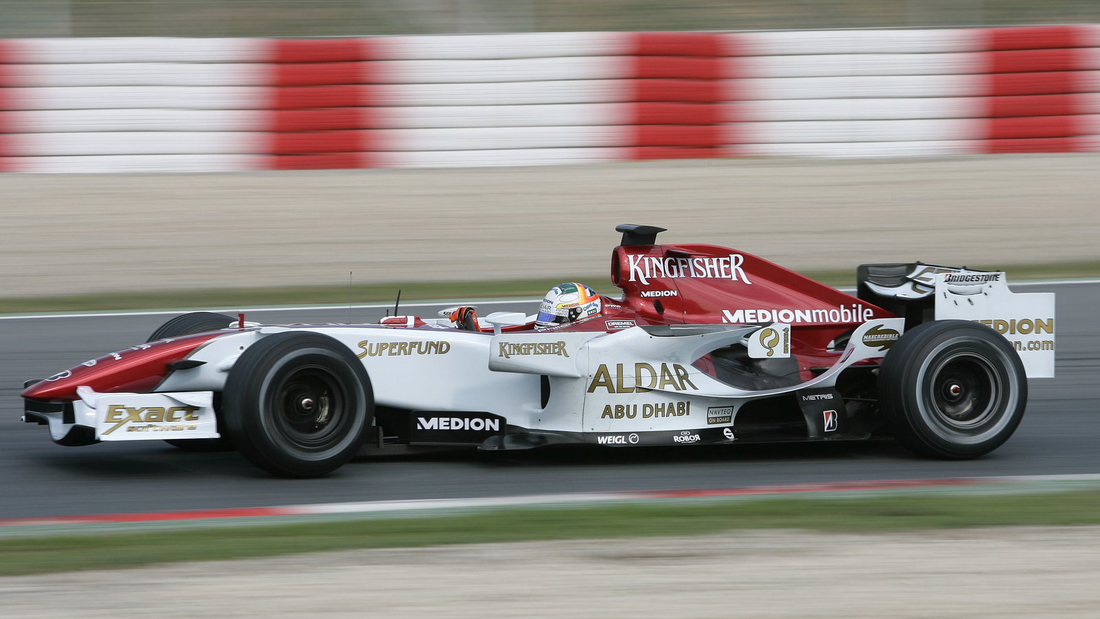 Adrian Sutil (GER) Force India F1, Barcelona F1 Test, 13-15th, November, 2007
