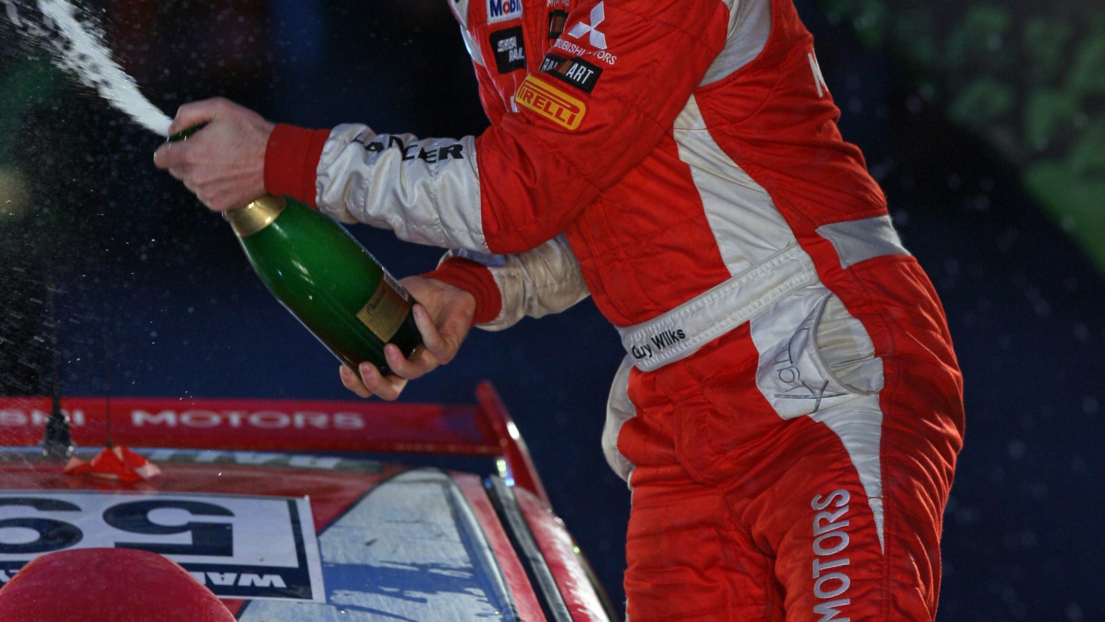 Guy Wilks (GBR), Mitsubishi Lancer Evo [Production WRC]