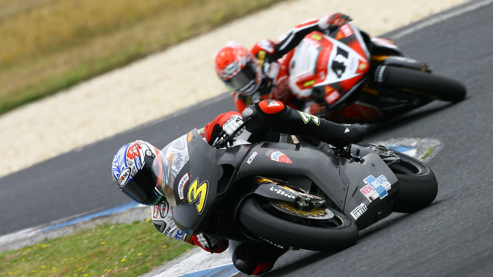 Biaggi, Haga, Phillip Island WSBK tests, January 2008