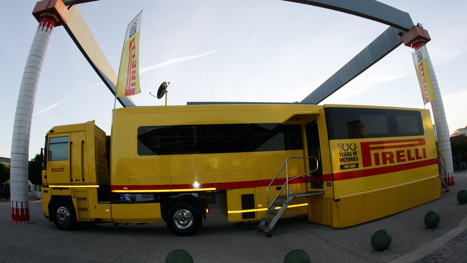 Pirelli Motor Home at the Service Park. Rallye Monte Carlo, 24-27th January 2008.