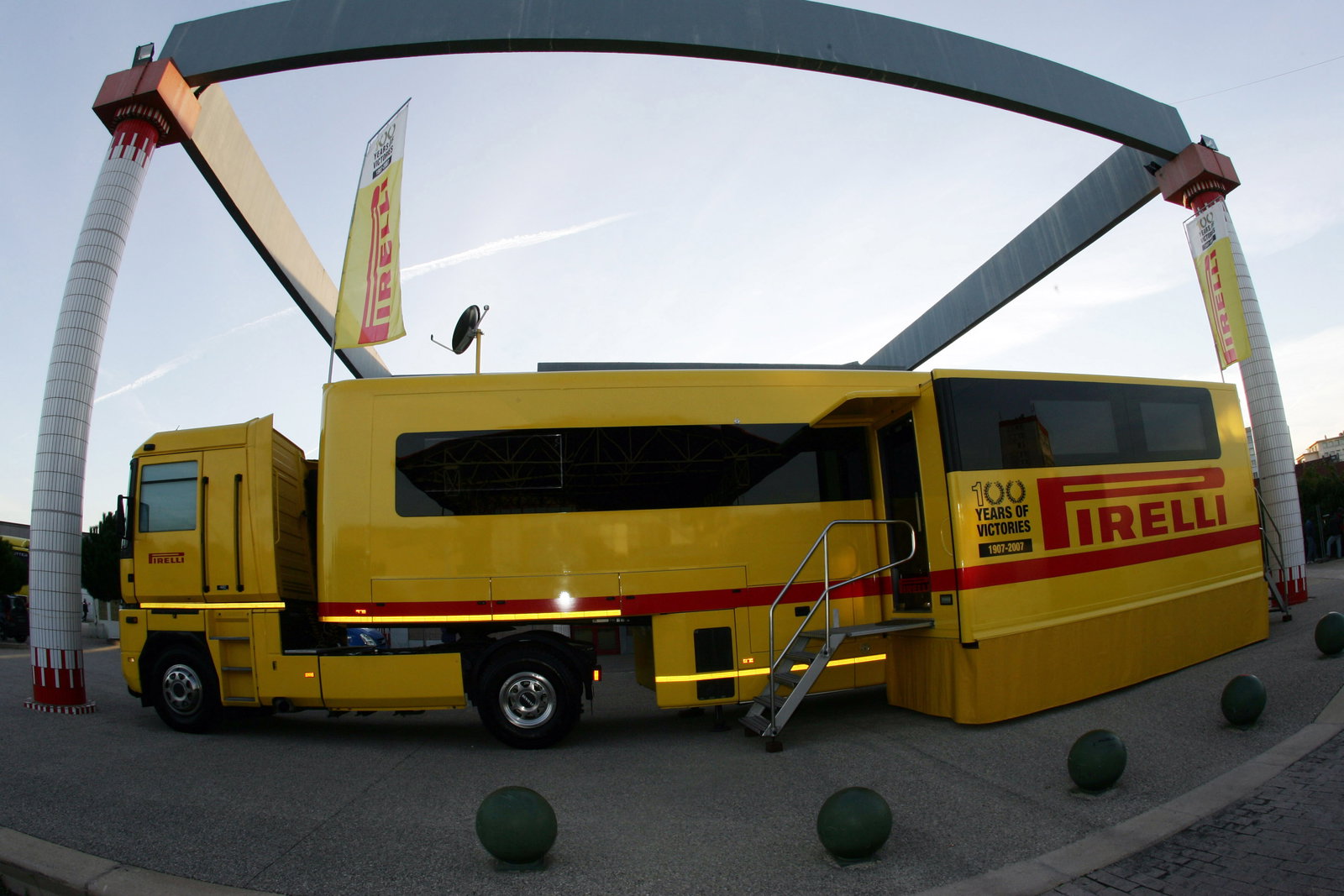 Pirelli Motor Home at the Service Park. Rallye Monte Carlo, 24-27th January 2008.