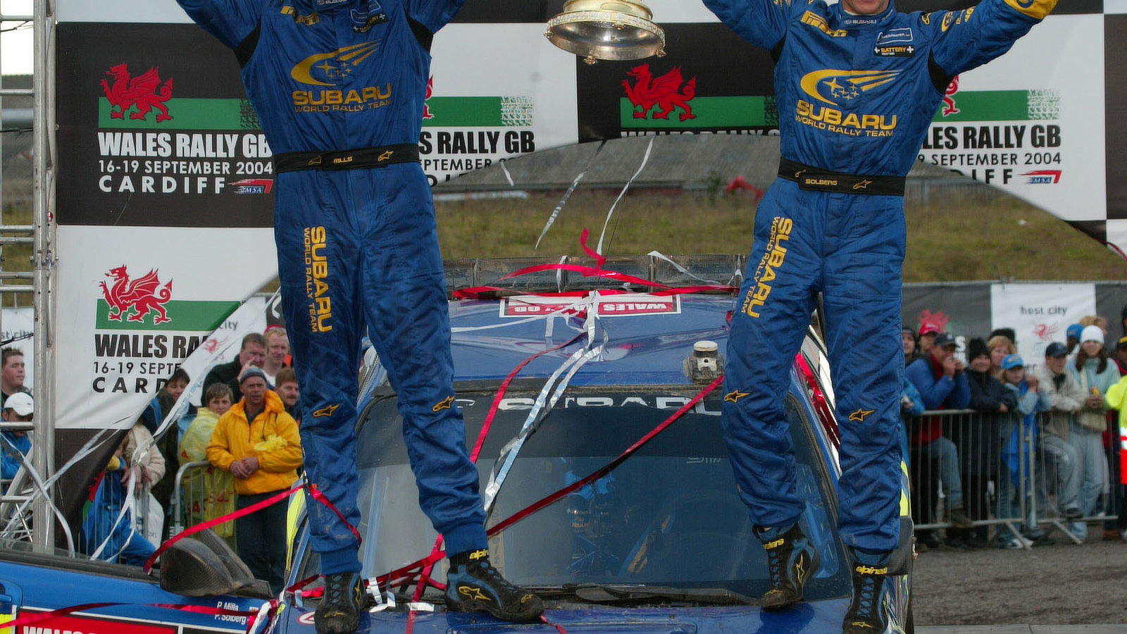 Rally GB winners, Petter Solberg and Phil Mills [Subaru]