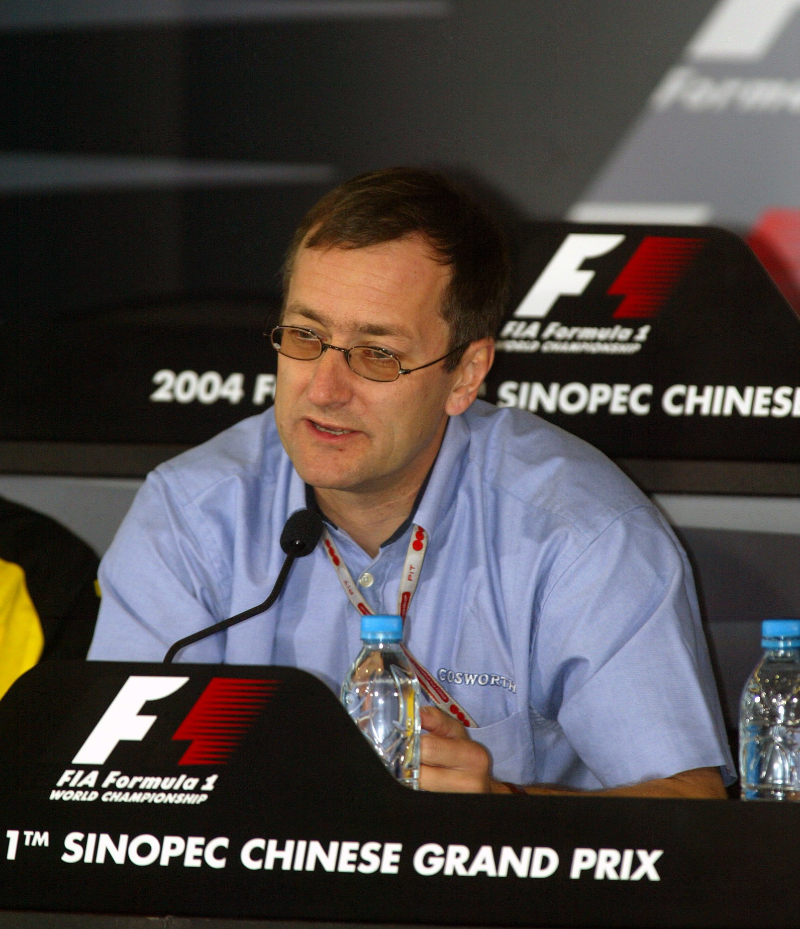 Tony Purnell of Ford at the FIA press conference in China