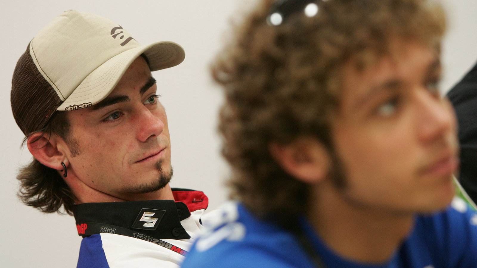 Hopkins, Rossi, Qatar MotoGP 2004