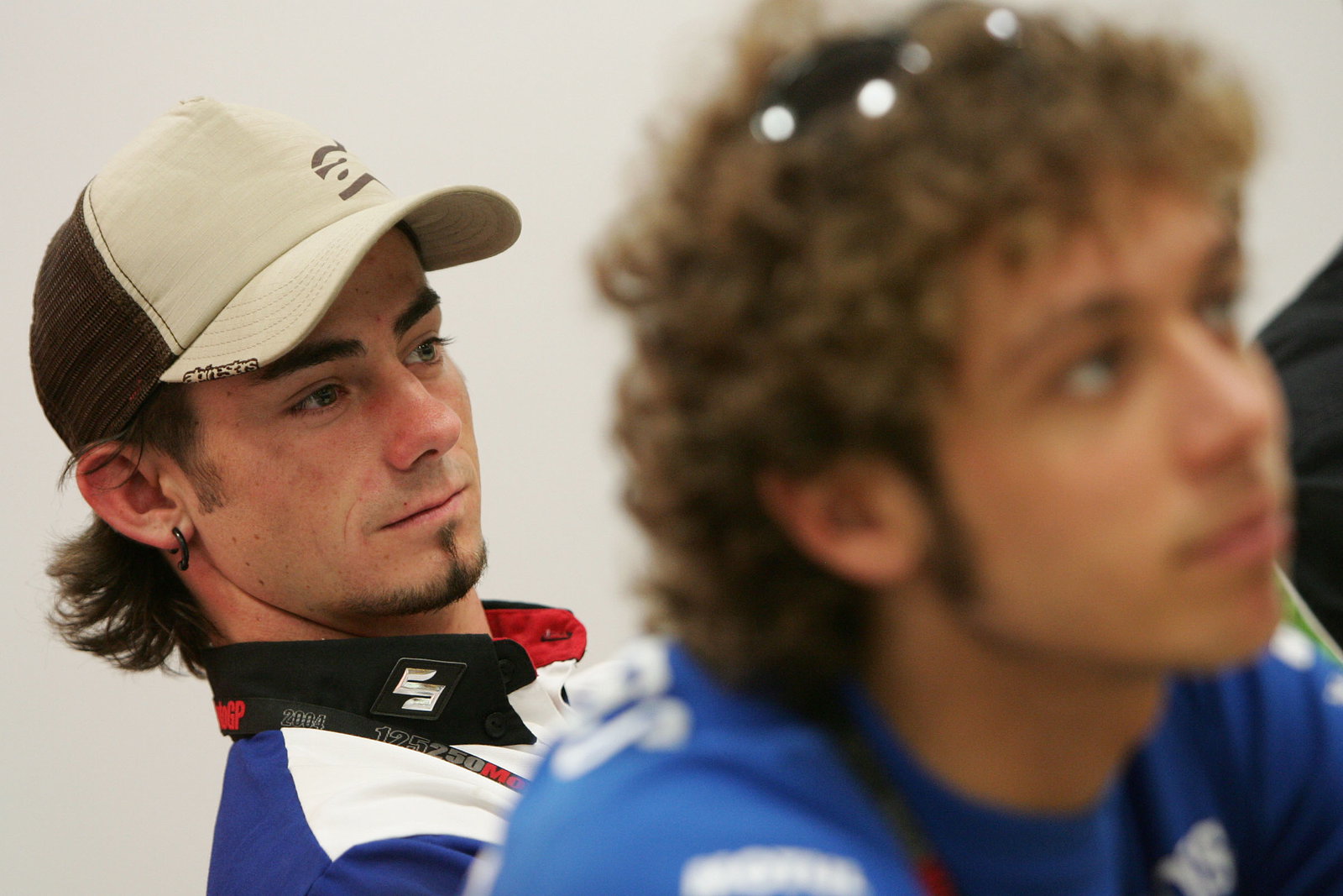 Hopkins, Rossi, Qatar MotoGP 2004