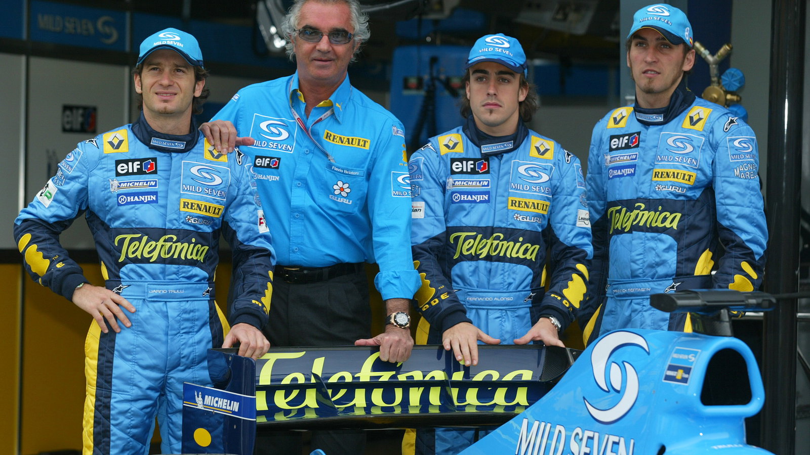 The Renault F1 team announces its new sponsorship deal with Spanish telephone company Telefonica