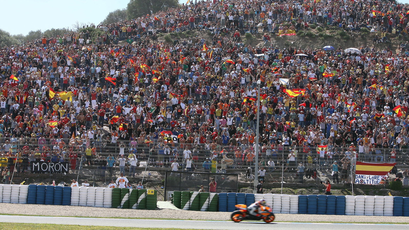 Crowds, Pedrosa, Spanish MotoGP Race 2008