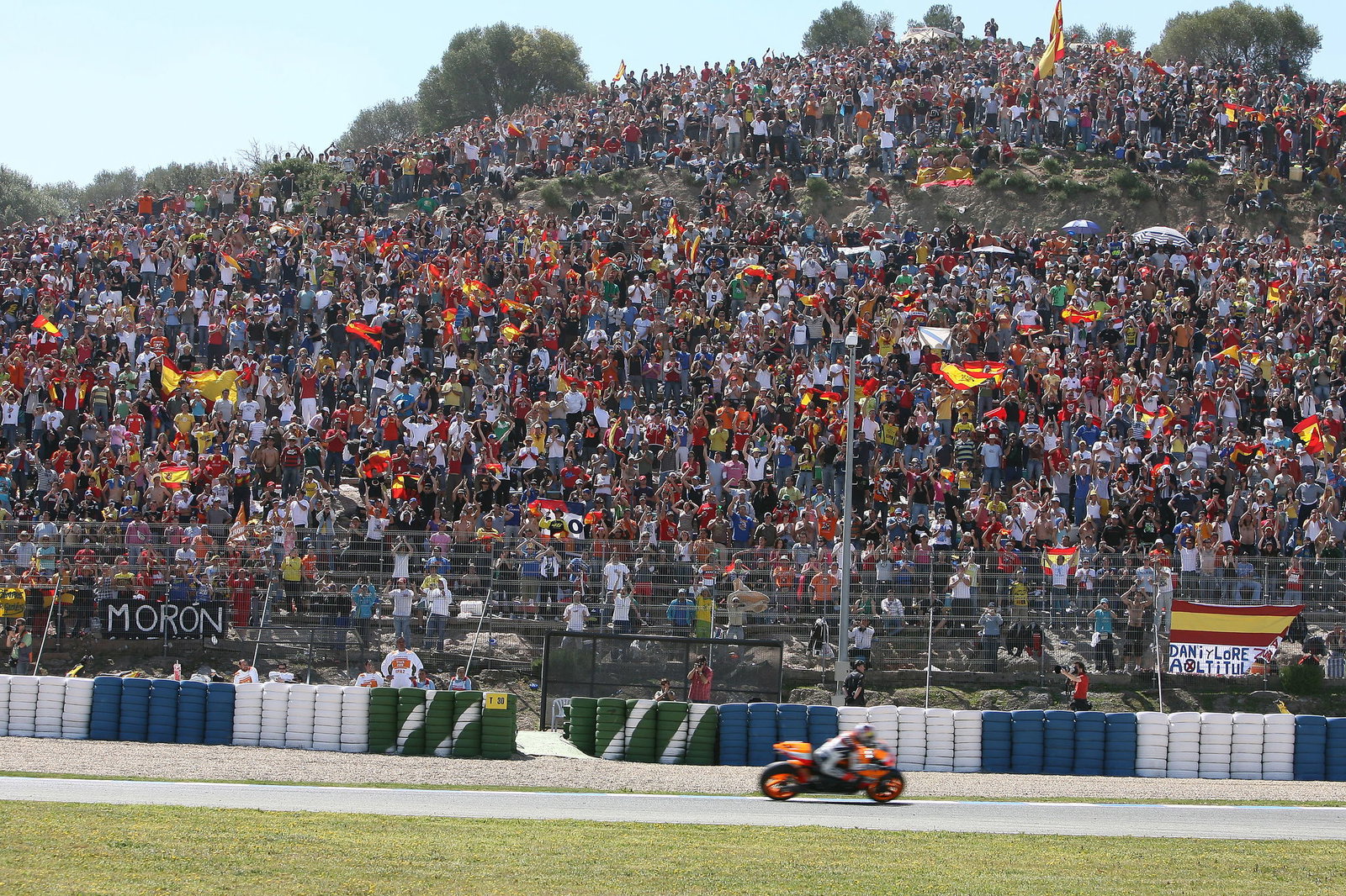 Crowds, Pedrosa, Spanish MotoGP Race 2008