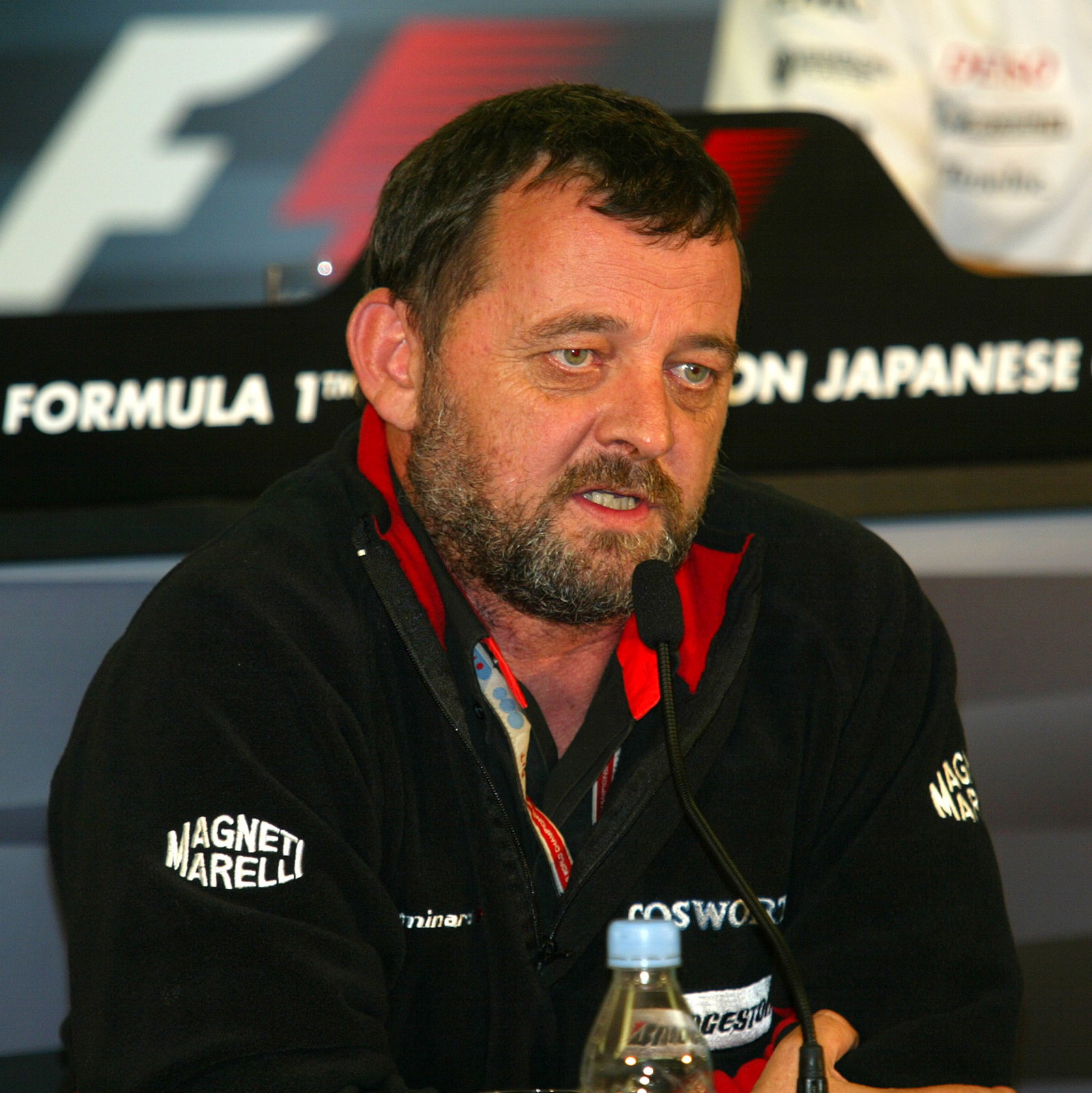 Paul Stoddart at Friday`s FIA press conference in Japan