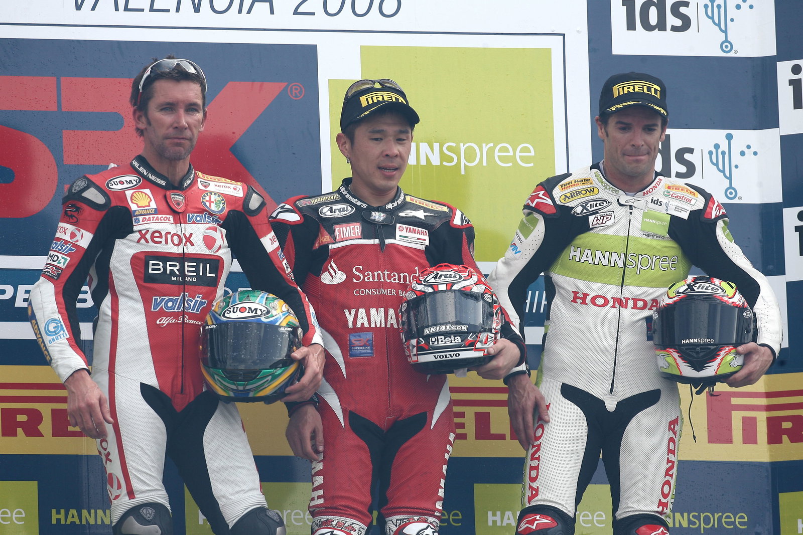Bayliss, Haga, Checa, Valencia WSBK Race 2 2008