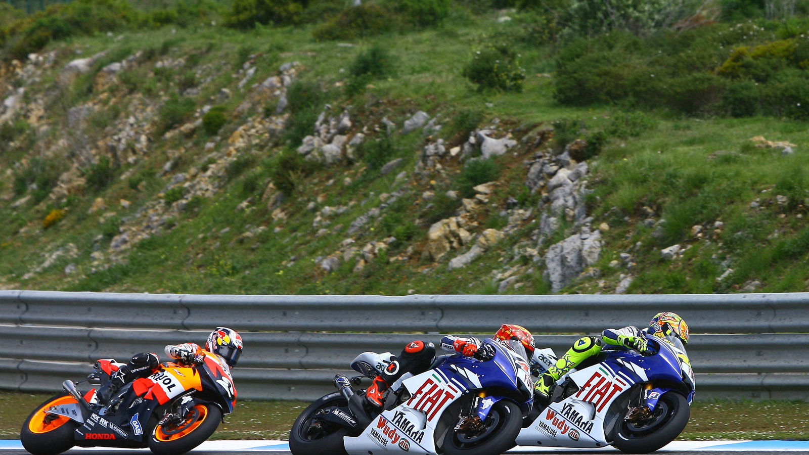 Rossi, Lorenzo, Pedrosa, Portuguese MotoGP 2008