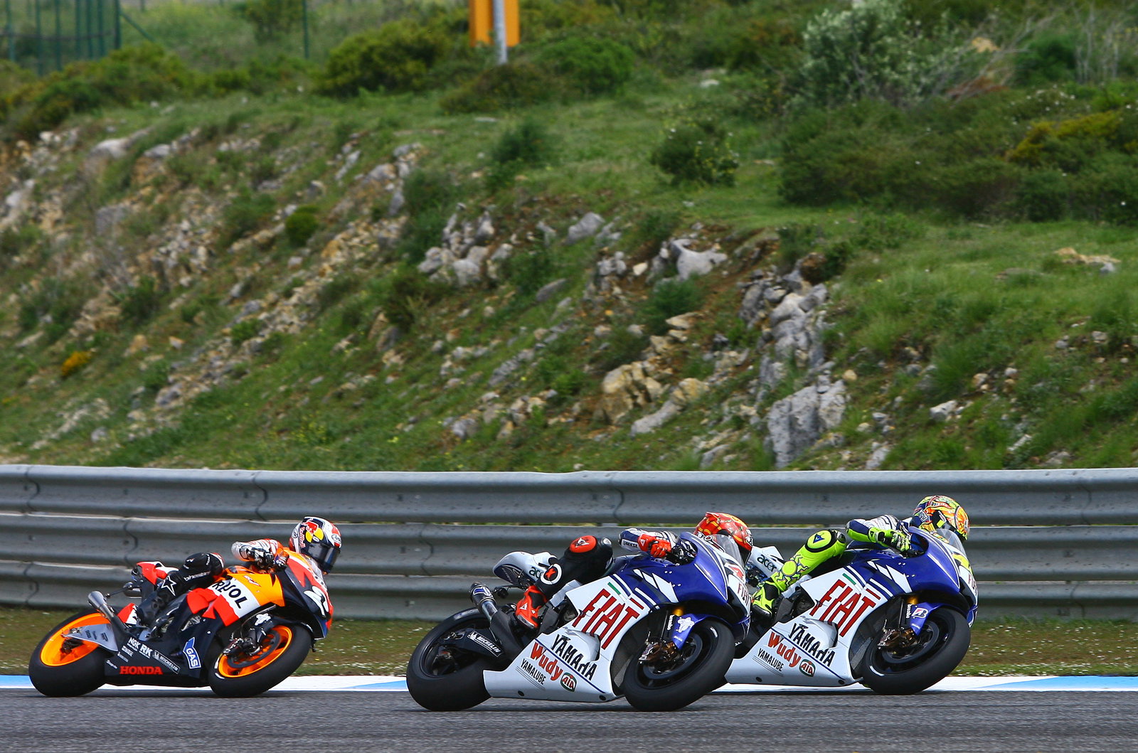 Rossi, Lorenzo, Pedrosa, Portuguese MotoGP 2008