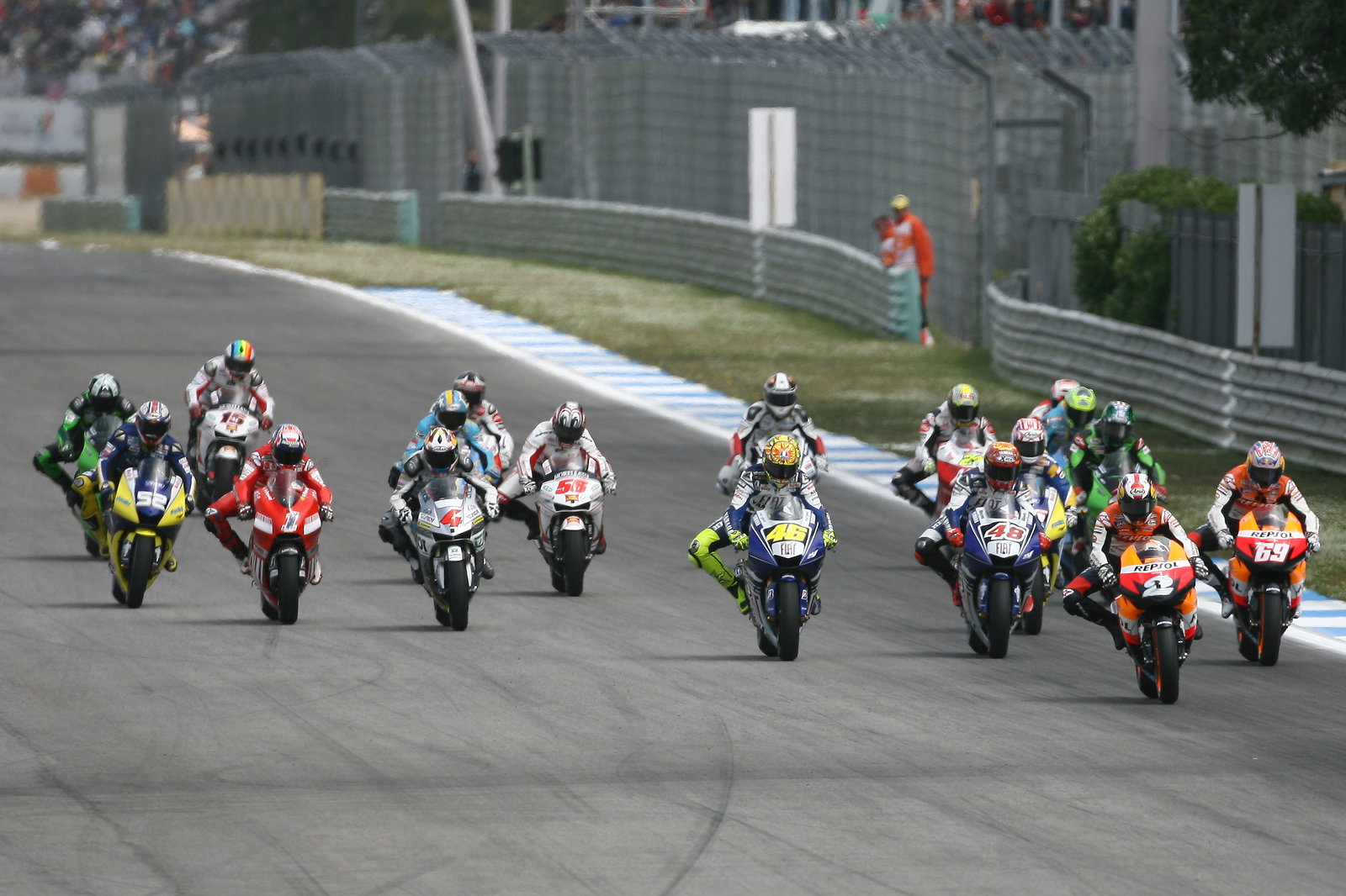 Pedrosa, Race Start, Portuguese MotoGP Race 2008