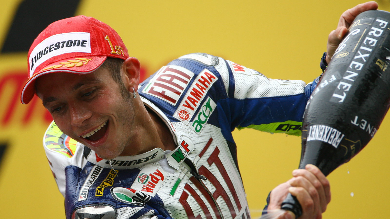 Rossi, first Bridgestone win, Chinese MotoGP Race 2008