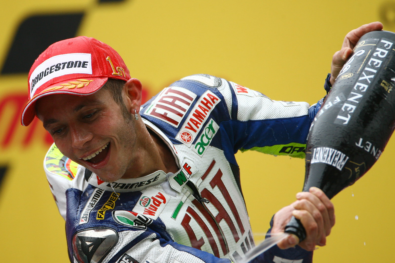 Rossi, first Bridgestone win, Chinese MotoGP Race 2008