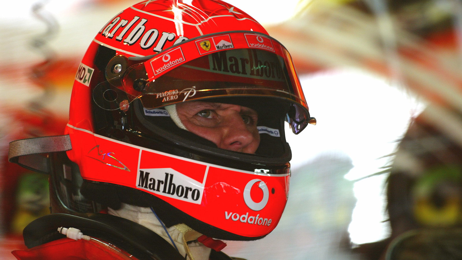 Michael Schumacher during practice for the Brazilian GP