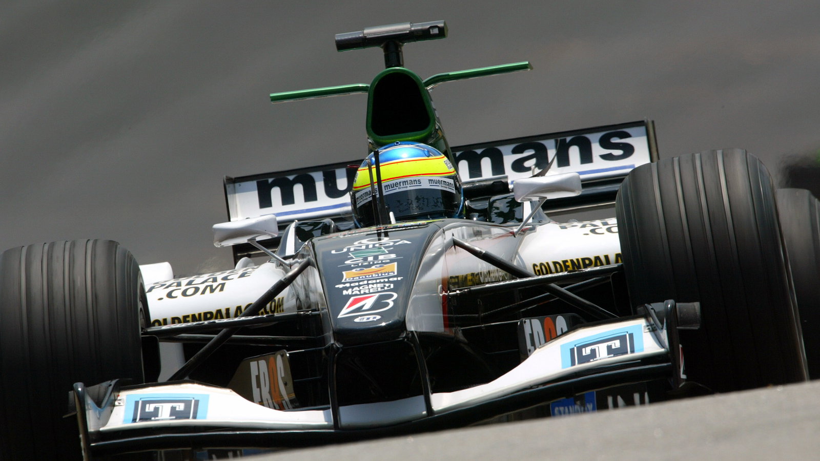 Zsolt Baumgartner in action in friday practice in the Minardi