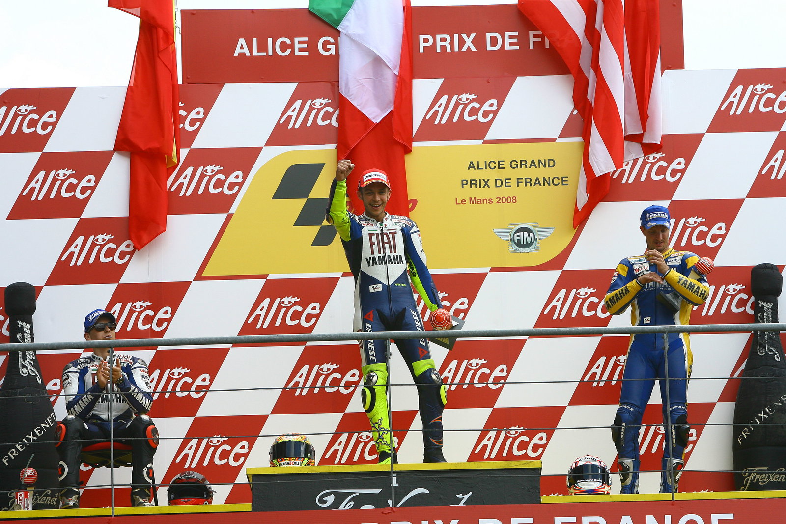 Lorenzo, Rossi, Edwards, French MotoGP 2008