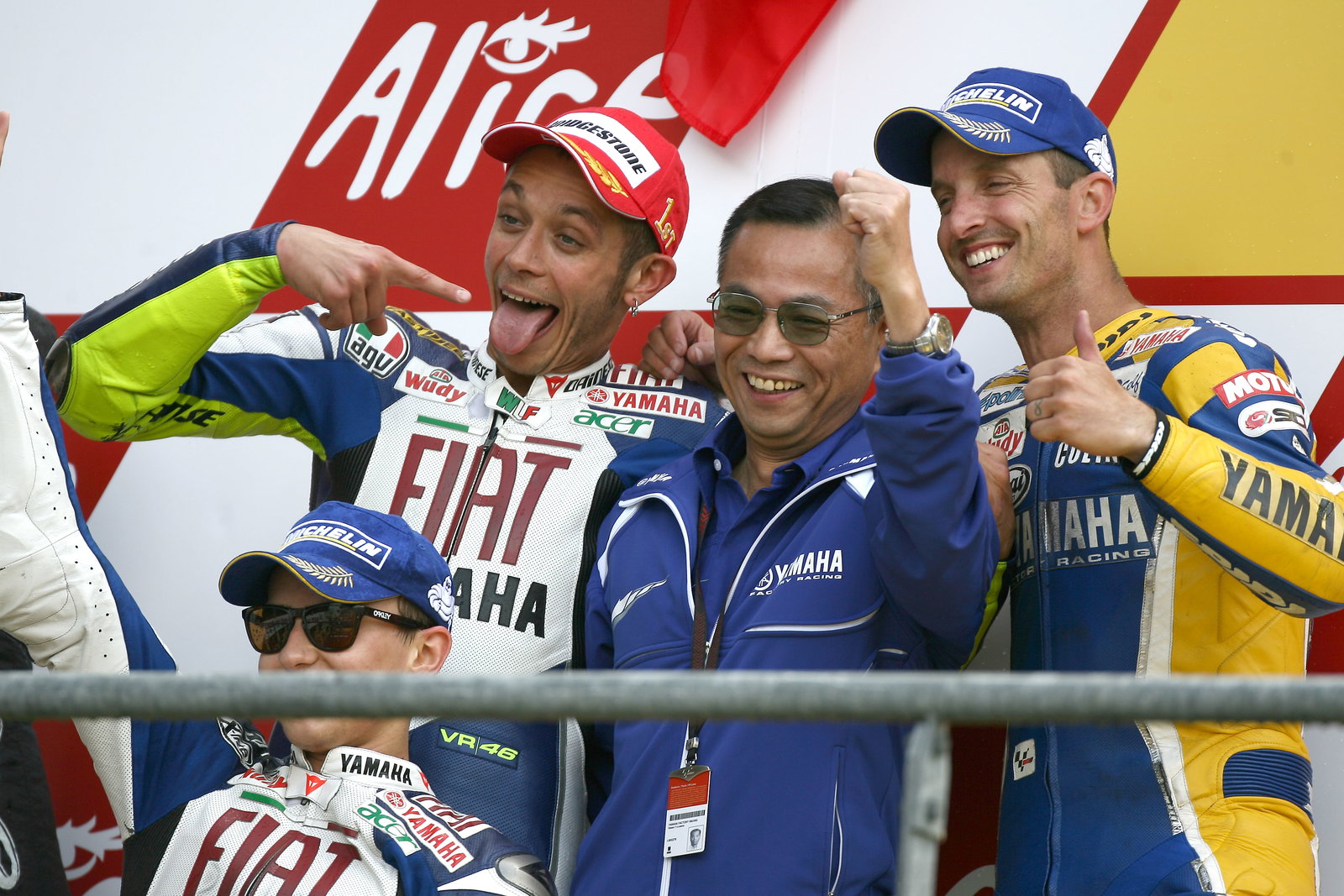 Rossi, Edwards, Lorenzo, Furusawa, French MotoGP Race 2008