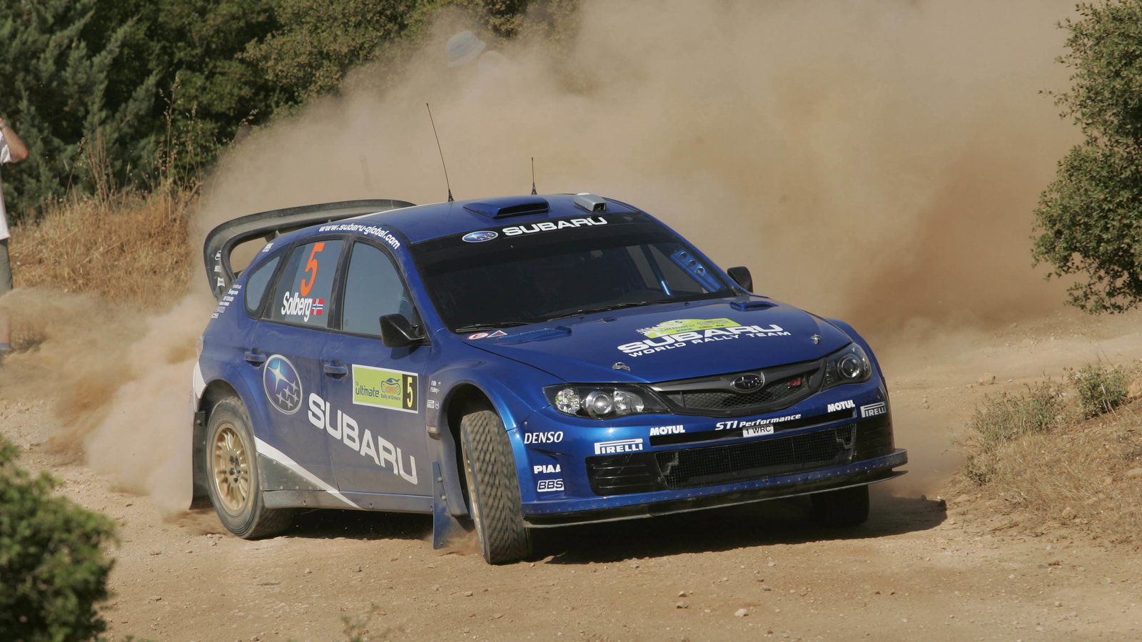 Petter Solberg (NOR) Philip Mills (GBR), Subaru Impreza WRC 2008, Subaru World Rally Team