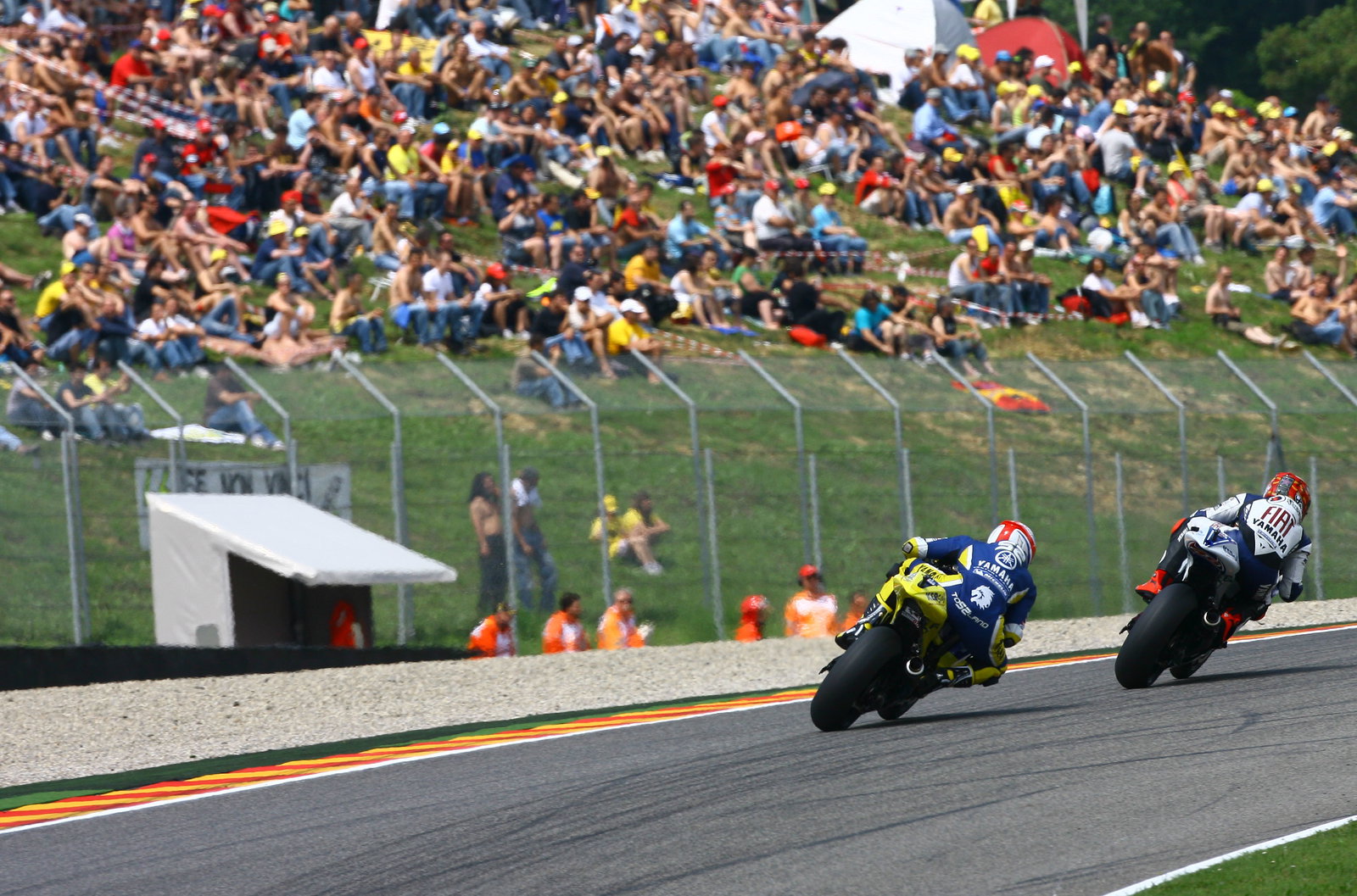 Lorenzo and Toseland, Italian MotoGP 2008