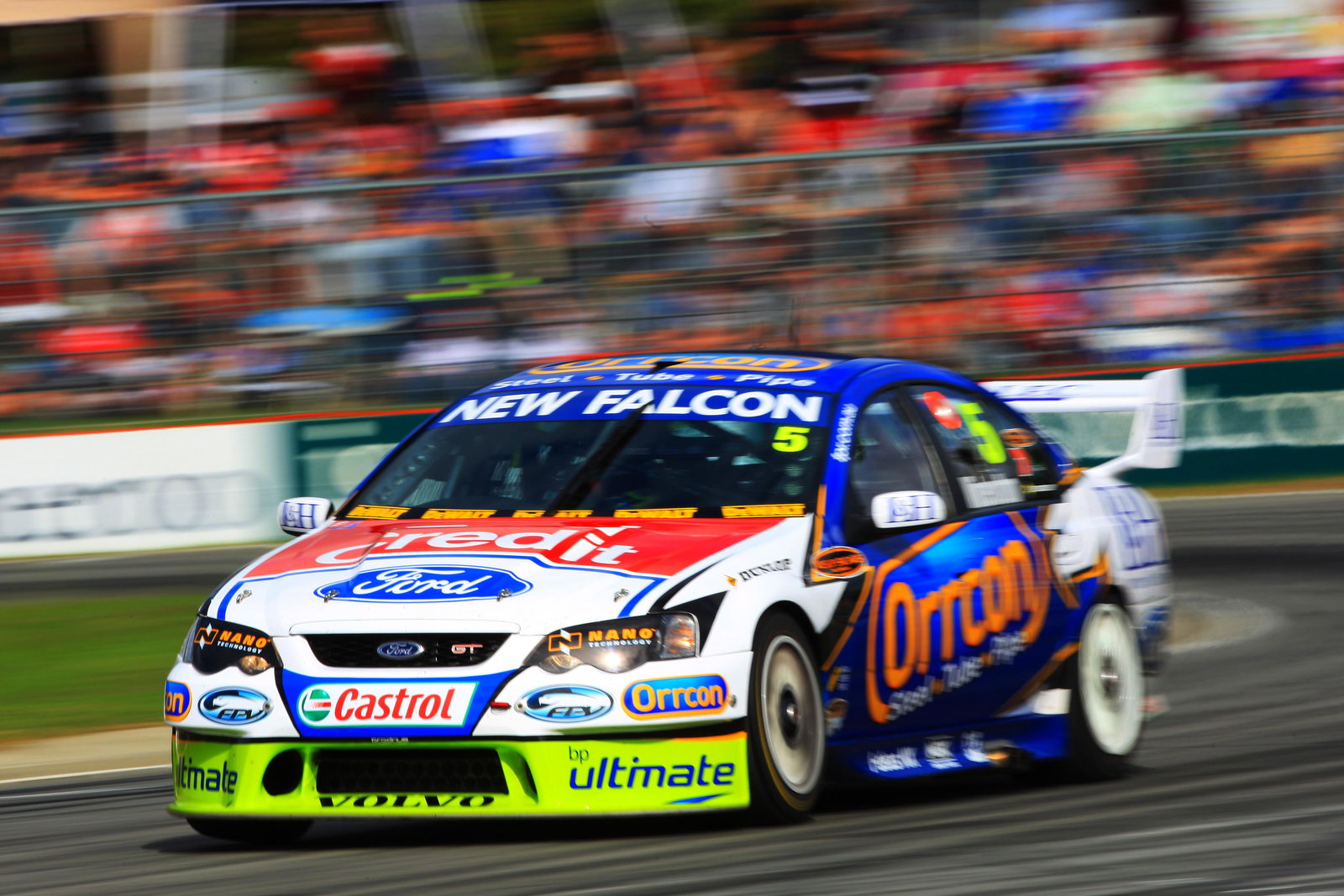 Mark Winterbottom, (Aust) Orrcon FPR Ford won all three races to win the roundBigpond 400 rd 4 V8 Su