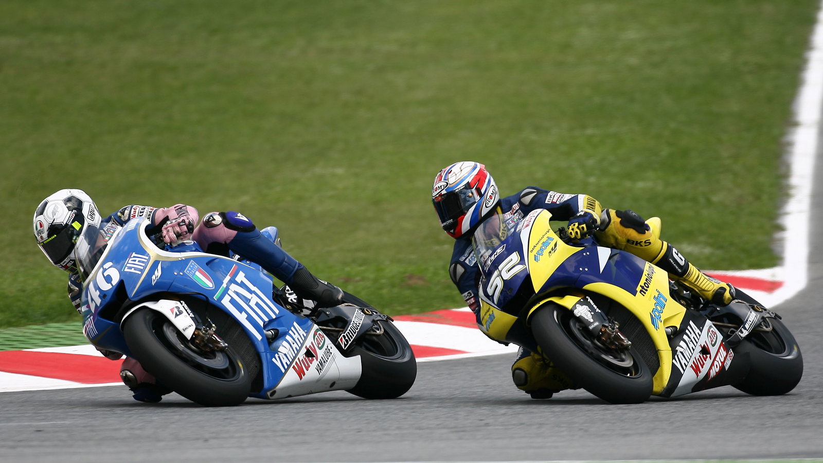 Rossi, Toseland, Catalunya MotoGP Race 2008