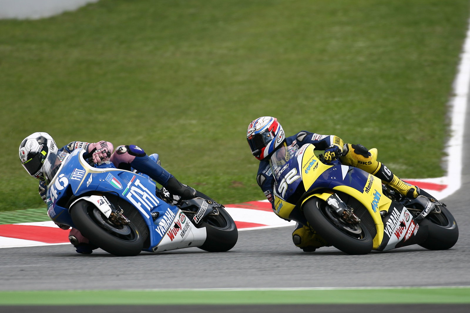 Rossi, Toseland, Catalunya MotoGP Race 2008