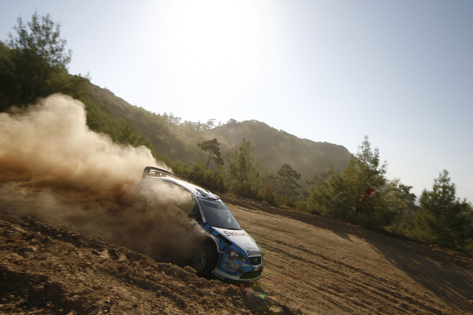 Gigi Galli (ITA) Giovanni Bernacchini (ITA), Ford Focus RS WRC07, Stobart WK M-Sport Ford Rally Team