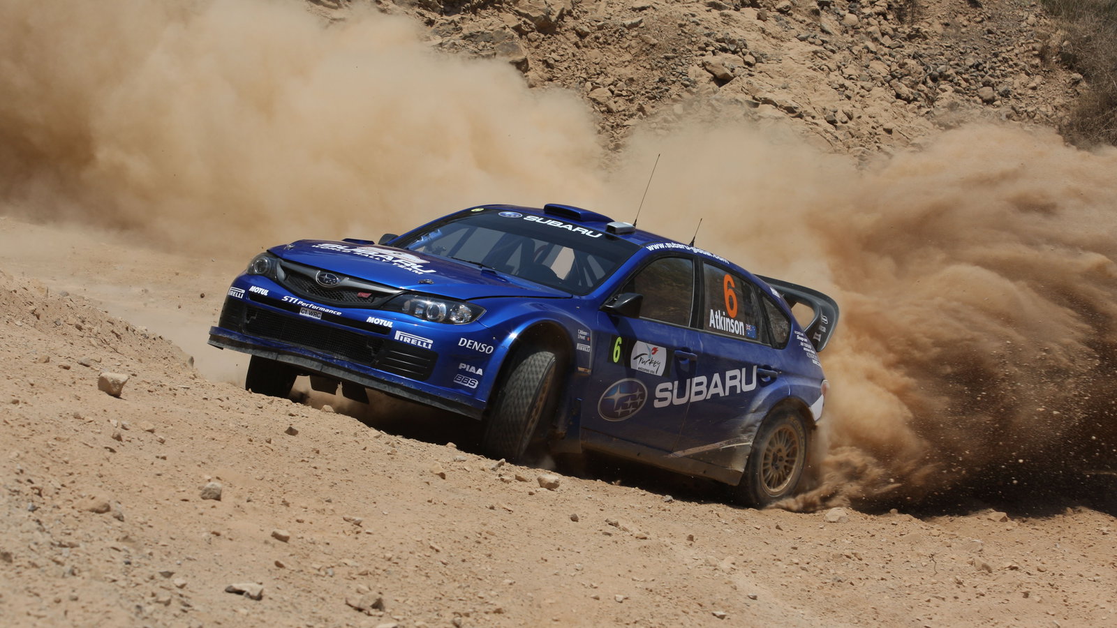 Chris Atkinson (AUS) Stephane Prevot (BEL) Subaru Impreza WRC 2008, Subaru World Rally Team